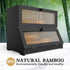 Countertop, LOHASOK Bamboo Bread Box for Kitchen Double Layer Large Bread Storage Container for Homemade Bread