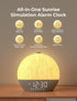 30 LIORQUE Sunrise Alarm Clock, Digital Alarm Clocks Bedside, Sleep Sounds, Sleep Timer, Adjustable Volume
