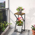 2 27" Plant Stand Indoor, Tall Plant stands for Indoor Outdoor Plants, Tier Plant Tables Square Plant Shelves Metal