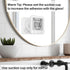 Waterproof Hanging Wall Clock, Large Digital Bathroom Alarm Clock for Kids, Kitchen Cooking Countdown Timer (White)