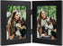 Frametory 4x6 Double Picture Frame, Hinged Collage for Desktop, White, 1 Pack
