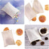 200 Pack Tatuo Muslin Bags Burlap Drawstring sachet Bags Multipurpose Canvas Linen Pouch for Tea Jewelry Wedding Party