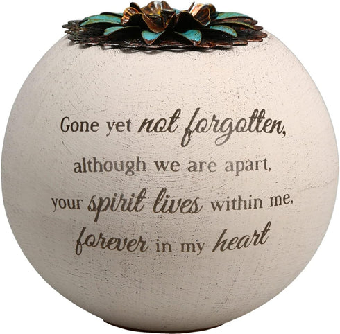 Pavilion Gift Company 19093 4-Inch Terra Cotta Candle Holder, Forever in My Heart, White