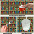 XYJFZL 52 70 Inch 4-6 Bookshelf Table Cloth Rectangle Tables Educational Bookcase Pixel Rectangle Kitchen Table Cover