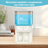 EucUctic 20.29Fl Oz 3 Mouthwash Dispenser for Bathroom - Bathroom Accessories Adjustable Dispensers Levels,Automatic