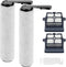 Replacement Brush Rollers & HEPA Filters for Tineco Floor ONE S6/S7 Pro, 2 Brush Rollers, 2 Filters
