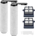 Replacement Brush Rollers & HEPA Filters for Tineco Floor ONE S6/S7 Pro, 2 Brush Rollers, 2 Filters