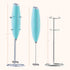 Powerful Handheld Milk Frother, Mini Battery Operated Milk Foamer with Frother Stand for Coffee, Lattes, Cappuccino,