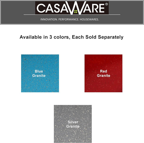 casaWare 12-inch Pizza/Baking Pan (Red Granite)