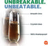 Unbreakable Stemless Champagne Flutes 9oz, Set of 4 Shatterproof Tritan Plastic Glasses, Reusable Dishwasher Safe