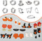 Halloween Polymer Clay Cutters - 11 Shapes for Christmas Jewelry, Pumpkin and Ghost Designs