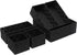 Drawer Organizer Bins, Woven Storage Box Set of 6, Stackable Cube Baskets for Organizing Drawers and Shelves.