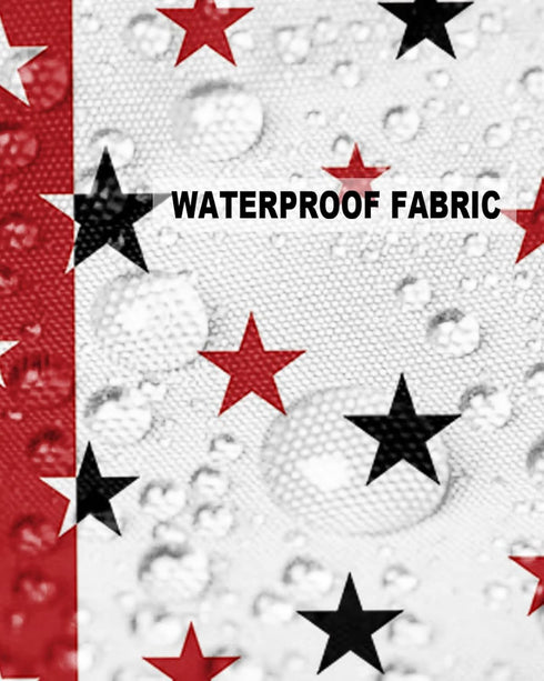 Waterproof Pillow Covers Set of 2 for Couch, Independence Day Decorative Cushion Cases 18x18In, Indoor Outdoor America