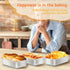 E-far 9 x 5 Inch Loaf Pan for Baking Bread, Stainless Steel Bakeware for Bread, Meatloaf, Cake, Non Toxic, Easy Release