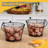 8 8" Tandefio Pcs Egg Basket for Storage Collecting Carrying and Transporting Chicken and Duck Eggs, Farm Grade Wire
