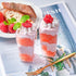 50 Pack 3 oz TOFLEN Square Mini Dessert Cups with Spoons Clear Plastic Dessert Shooter Cups for for Party, Yogurt