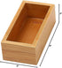 YBM HOME Bamboo Drawer Organizer Storage Box for Kitchen, Office, Bedroom, Craft, 3x6x2 inch