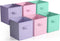 Sorbus Foldable Storage Cubes, 6 Pack, 11 Inch Fabric Organizers, Versatile Use, Collapsible and Durable