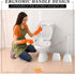 15 Sets Set 16.14 Inch FoldTier Toilet Holder and Brush Toilet Bowl Cleaner Brush with Caddy Bathroom Scrub Plastic