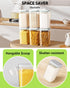 130ml 4L/4.2qt *2 Ankou Airtight Food Storage Container with Pop Lid & Scoop, BPA-Free Cereal, Rice, Flour, Pasta