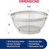 HIC Kitchen Reinforced Mesh Colander, 11.5-Inch, 18/8 Stainless Steel