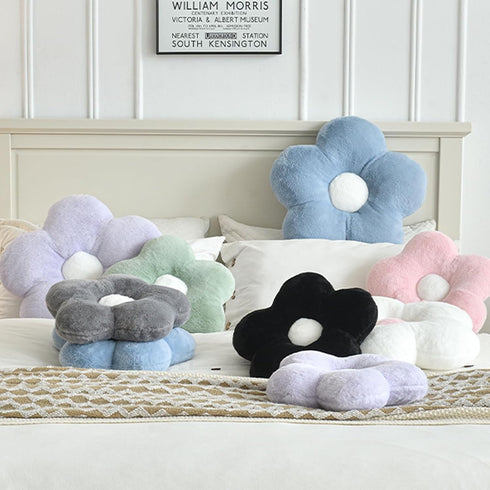 19.6 Inches) Flower Pillows, Soft Decorative Throw Pillows for Couch Chair Bed, Flower Floor Throw Pillows for Adults