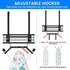 Ironing Board Holder Wall Mount, Laundry Room Organization with Large Storage Basket and Removable Hooks