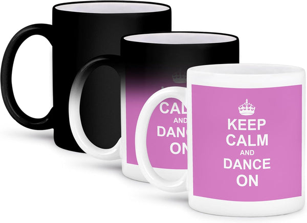 3dRose Keep Calm and Dance on Mug, 11 oz