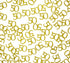 Happy 50th Birthday Confetti, 100 Pcs Glitter Gold Number 50 Table Confetti for 50th Birthday Party
