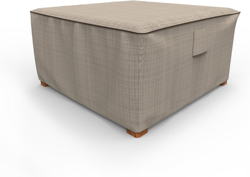 Budge P4A01PM1 English Garden Square Patio Table Cover / Ottoman Cover Heavy