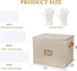 Wedding Dress Storage Box - Preservation Box with Lid, Foldable Acid-Free Organizer with Gloves and Acid-Free Paper,
