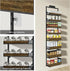 DreamPine 8-Tier 2 1 Over the Door Pantry Organizer, Door Spice Rack Organizer Pantry, Behind the Door Storage