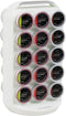Mind Reader Single Serve Coffee Pod Carousel - 30 Pod Capacity Countertop Organizer (6.75"L x 6.25"W x 12.5"H, White)