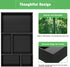 Black Bamboo Bathroom Drawer Organizer, Wooden Kitchen Utensil Holder Set of 5, Stackable Storage Bins