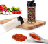 RoyalHouse 6 Pack 5.5 Oz Plastic Spice Jars with Black Cap, Clear, BPA Free, Made in USA