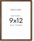 HAUS AND HUES 9x12 Walnut Oak Frame - Wooden Poster Holder, Rustic