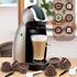 6 Pcs Refillable Coffee Pods Kit, 5.4x3.5 cm Food Grade PP Coffee Capsule with 2 Spoon and 2 Brush