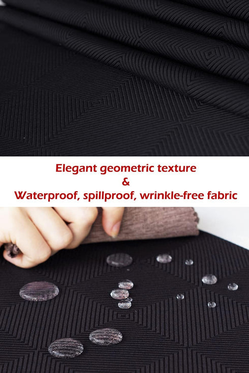 Akutana 108 inch, Black Table Runner Outdoor Dining Table Runners, Waterproof Long Dresser Scarf, Wrinkle-Free Coffee