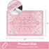Seavish Vintage Non-Slip Washable Bathroom Rugs, 18"x26" Boho Tribal Soft Velvet Pink Accent Rug for Kitchen Sink