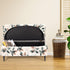 Large,83 FUANGUI Ottoman Cover Stretch Storage Ottoman Bench Slipcover Printed Folding Storage Bench Ottoman Cover