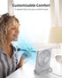 Koonie USB Fan, Ultra Quiet Small Desk Fan, 220° Tilt, 3 Speeds Adjustable, USB-C Powered for Home Office
