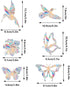 Lystaii 38 Pcs Window Clings, Rainbow Decals for Anti Collision Bird Strikes on Glass Windows