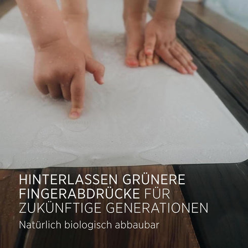 299 HEVEA Natural Rubber Big Bath Mat - Upcycled, Danish Design - Non Slip Bathtub Mat, Suction Cups - Safe