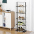 5 Closet Metal Shoe Stand, Tier Vertical Shoe Rack, Narrow Shoe Rack for Small Space Saving Shoe Tower Sturdy, Free
