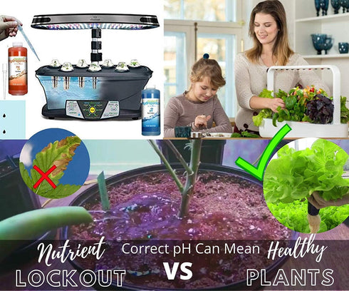 10 Standard Hydroponics pH Up and Down Kit - Ounce Bottle pH Adjuster for Hydroponic Systems, Coco Coir Even Soil.