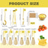 Gold Charcuterie Utensils Set, Cheese Butter Spreader Knife with Wooden Handles, Small Serving Tongs and Forks