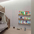 24 Inch Set 3 AZSKY Floating Photo Shelves Fair Light Walnut Picture Ledge for Storage Wall Book Shelves Hanging