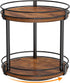 Snughome Rotating Spice Rack, 2 Tier Lazy Susan Organizer, Wood Kitchen Countertop
