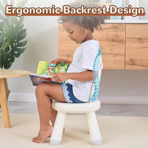 13 KidBloom Toddler Chair, Ergonomic Kids Chair, Durable and Sturdy Small Plastic Child Chair for Toddlers