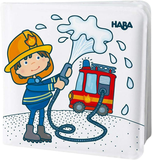 HABA Magic Color Changing Bath Book: Fire Brigade, Bath Toys for Toddlers 1-3
